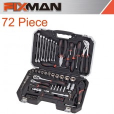 FIXMAN SOCKET TOOL SET 72PC 1/4'&1/2' DRIVE